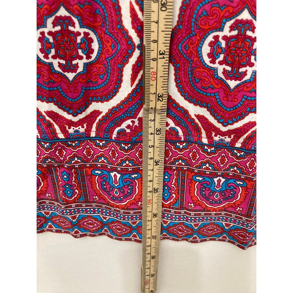 Coolibar Sun Protection Dress Large Pink Medallion Print UPF 50+ Stretch Outdoor - Picture 4 of 8
